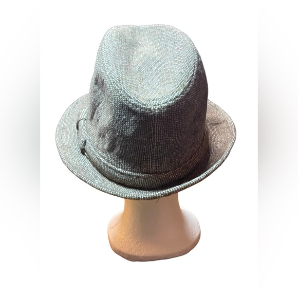Men’s Vintage Fedora Brown/Beige Tweed 22 in Circumference - Picture 3 of 8